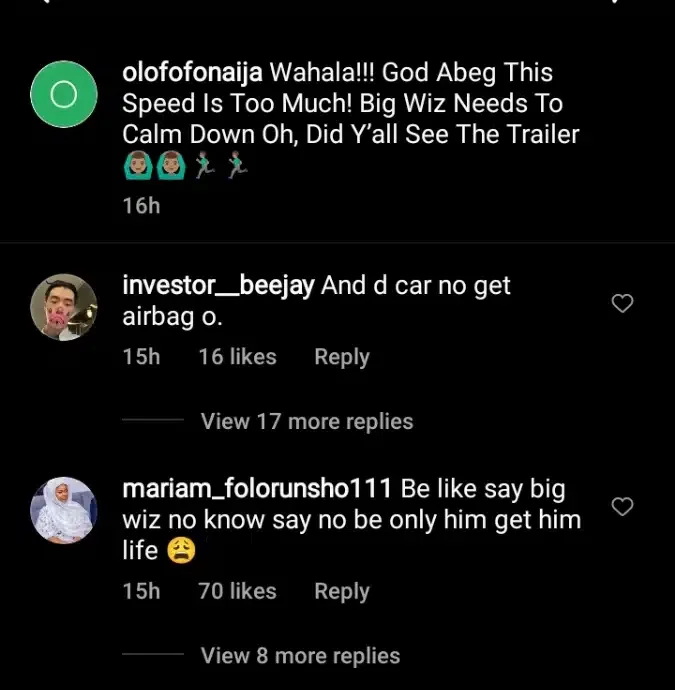 'Big Wiz needs to calm down, this speed is too much' - Fans express worry after Wizkid drives fast and furious in his Ferrari