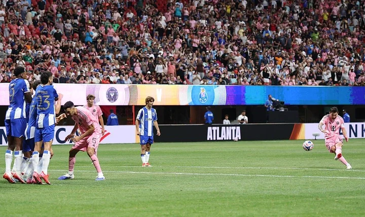 The goal was Messi's 68th free-kick goal of his career