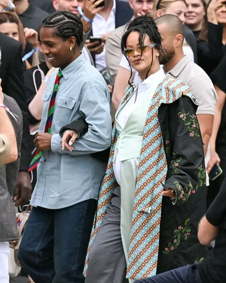 Rihanna, ASAP Rocky stir buzz with their appearance at Paris Fashion Week