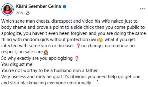 Useless And Dirty He-goat - Nigerian Woman Slams Her Husband for Allegedly Sleeping with Random Girls Without Protection After Publicly Apologizing To Her Useless And Dirty He-goat - Nigerian Woman Slams Her Husband for Allegedly Sleeping with Random Girls Without Protection After Publicly Apologizing To Her