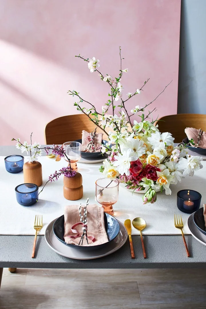 Flowering branch table centerpiece