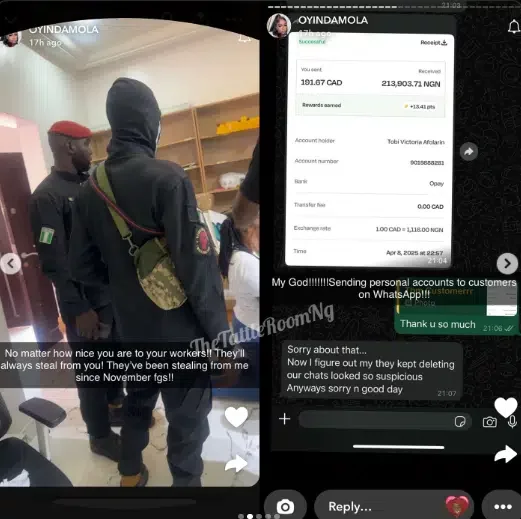Yhemolee's wife, Thayour drags her workers for reportedly stealing millions from her