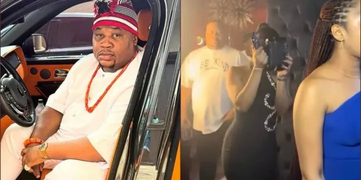 Cubana Chief Priest storms club with two ladies amid baby mama saga Cubana Chief Priest storms club with two ladies amid baby mama saga
