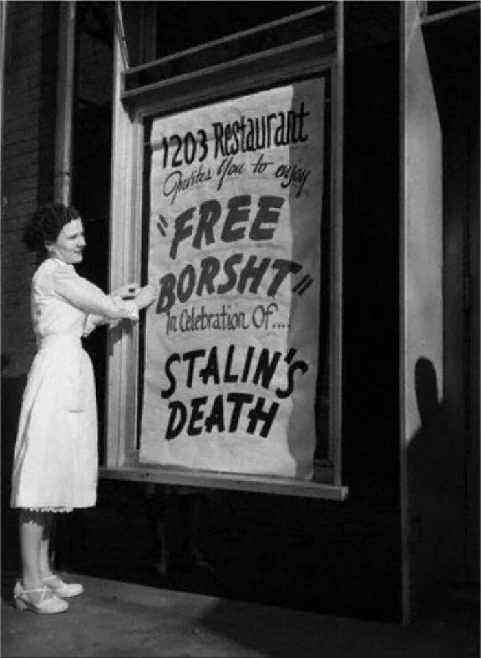 Here Is How An Ukrainian Immigrant Celebrated Stalin's Death. 1953