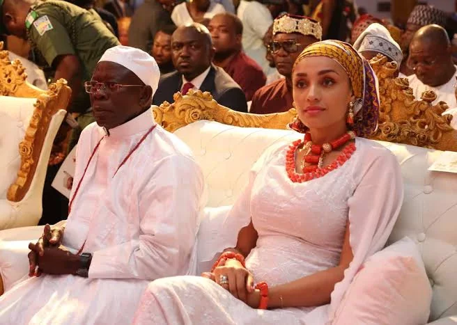 Love Is a Beautiful Thing, See Lovely Pictures of Adams Oshiomole and His Wife