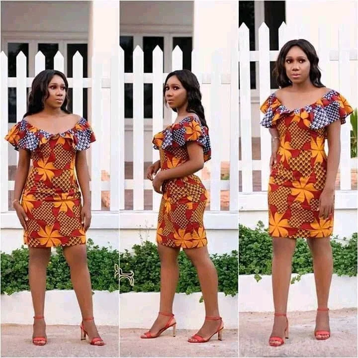 Attractive Short Ankara Gowns for Ladies Who Love to Flaunt Their Adorable Legs.