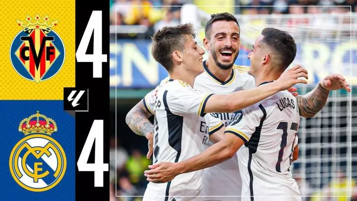 Villarreal 4 - 4 Real Madrid (May-19-2024) LaLiga Highlights