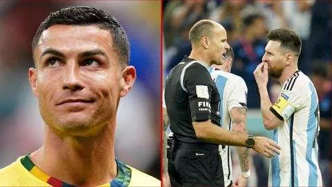 Messi will never do this - Fans salute Ronaldo for gesture after referee mistake