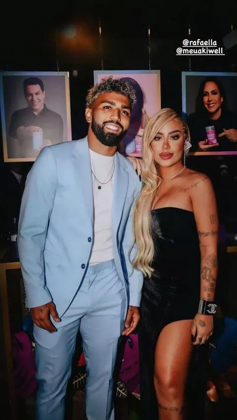 Gabigol and Rafaella Santos