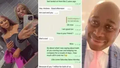 Alleged chat between missing lady Celine and Andrew whom she met on Facebook surfaces