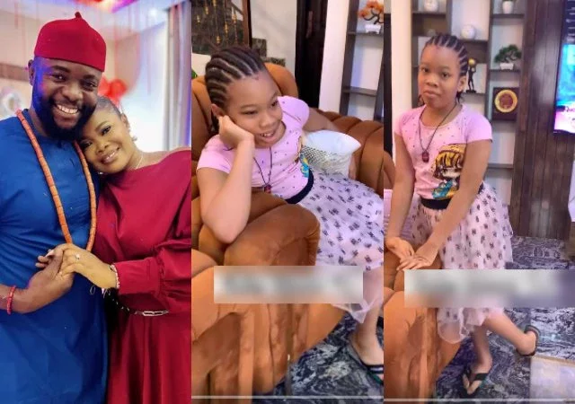 Ruby Ojiakor's Shares Video of Daughter Calling Her New Husband Daddy