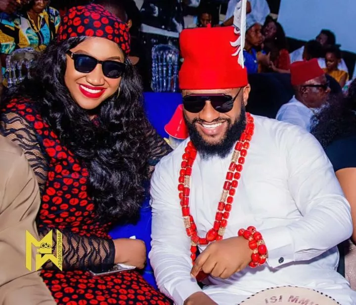 Yul Edochie and Judy Austin expects 3rd child, show off baby bump