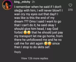 How Nedu Wazobia demanded affair from me in exchange for skit feature - King Mitchy