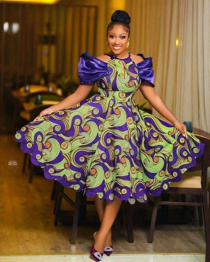 Classic Short Ankara Gowns Ladies Can Rock in Modesty to Church Services