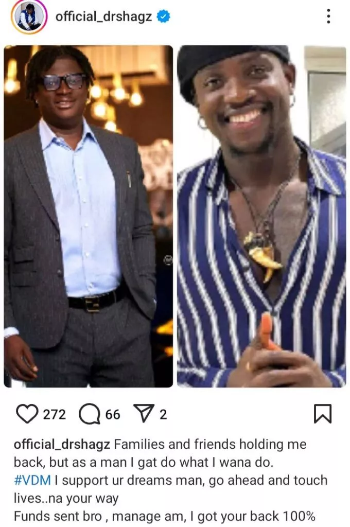 Man donates cash to Verydarkman's NGO after pledging N50M, expresses intention to support Jarvis' surgery