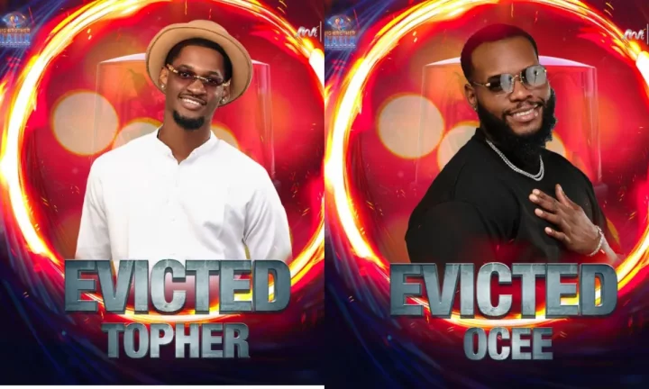 BBNaija S9: Topher, Ocee evicted from reality show