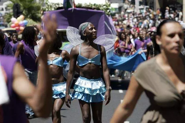 Celebrations at Cape Town's Gay Pride parade, 2007