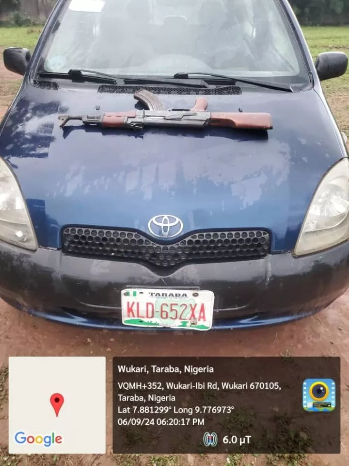 Driver flees as troops arrest owner of vehicle containing AK-47 rifle in Taraba