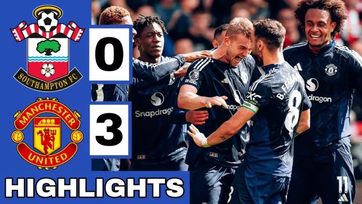 Southampton 0 - 3 Manchester United (Sep-14-2024) Premier League Highlights