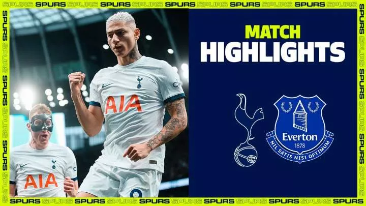 Tottenham Hotspur 2 - 1 Everton (Dec-23-2023) Premier League Highlights