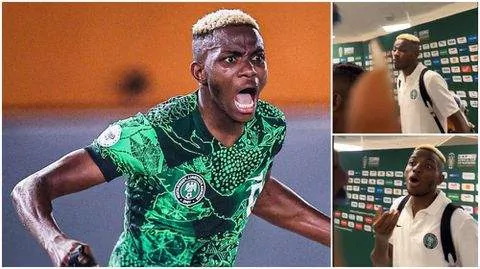 Victor Osmihen loses voice after wild AFCON celebrations following Cameroon win
