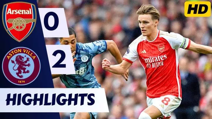 Arsenal 0 - 2 Aston Villa (Apr-14-2024) Premier League Highlights