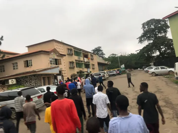 UI students begin fresh protest over increment of school fees (Photos)