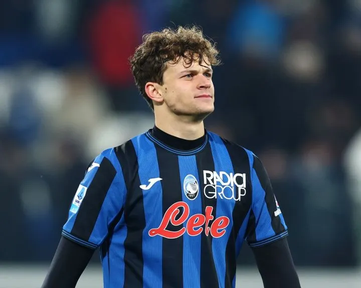 Giorgio Scalvini in action for Atalanta