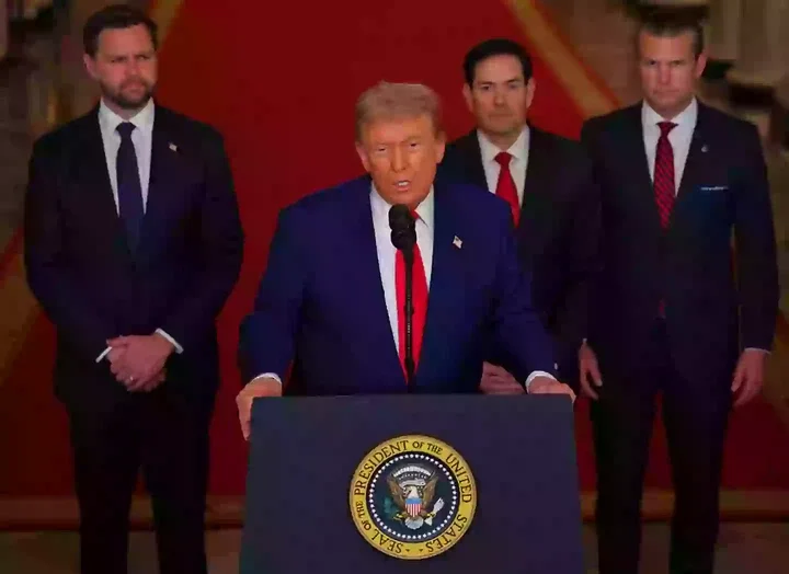 Trump addressed the US following their bombing of Iran (Carlos Barria - Pool/Getty Images)