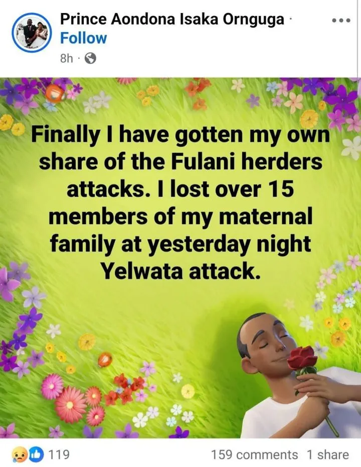 Family Loses 23 Members Following Herdsmen Attack in Benue State Family Loses 23 Members Following Herdsmen Attack in Benue State