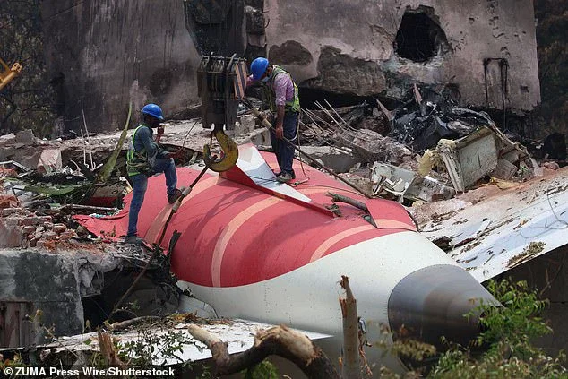 The British national said he was in India with his brother for almost a year and was returning to London, where his family live, on the Gatwick-bound aircraft, pictured wrecked on Saturday