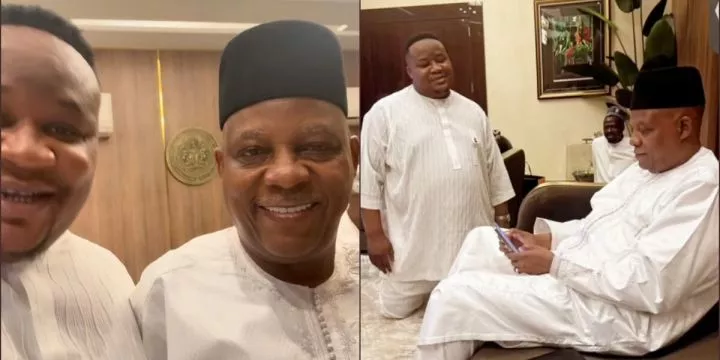 Speculations as Cubana Chief Priest kneels before VP Shettima