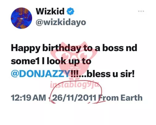 Wizkid's old tweet hailing Don Jazzy as 'role model' surfaces online amid controversy