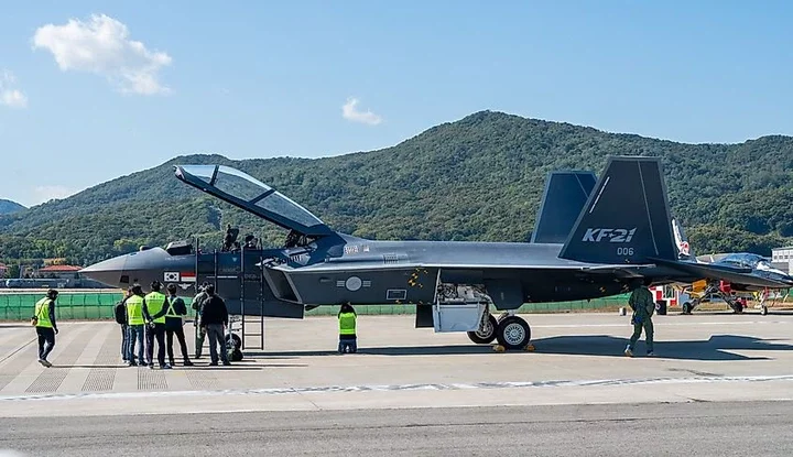 KF-21 Boramae displayed at Seoul airshow. Credit Shutterstock: Ju Jae-Young.