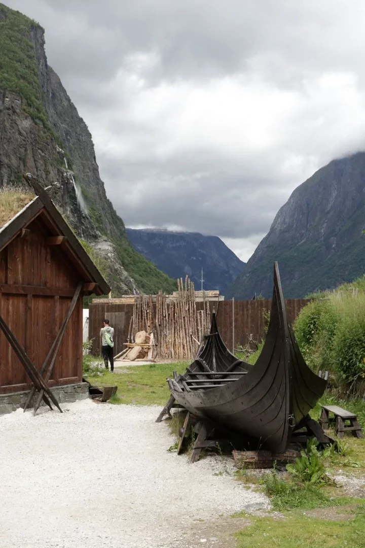 Reconstructed Viking ship at the Viking Valley in Norway. Photo: Daniel Albert.