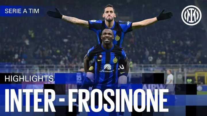 Inter 2 - 0 Frosinone (Nov-12-2023) Serie A Highlights
