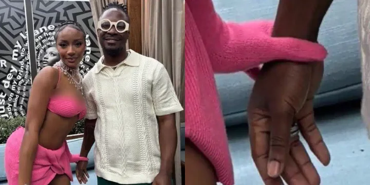 "See as them hold him hand like tiff" - Reactions as Photo of Ayra Starr and Jaywon surface online