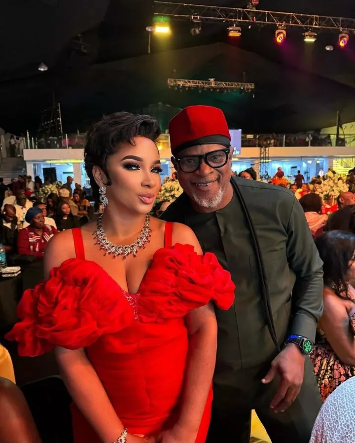 Ibinabo Fiberesima poses with her child's father, Fred Amata, days after posing with his ex-wife, Agatha Amata, and talking about "single parenting"