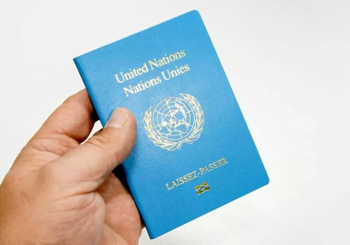 The UN's blue ''Laissez-Passer