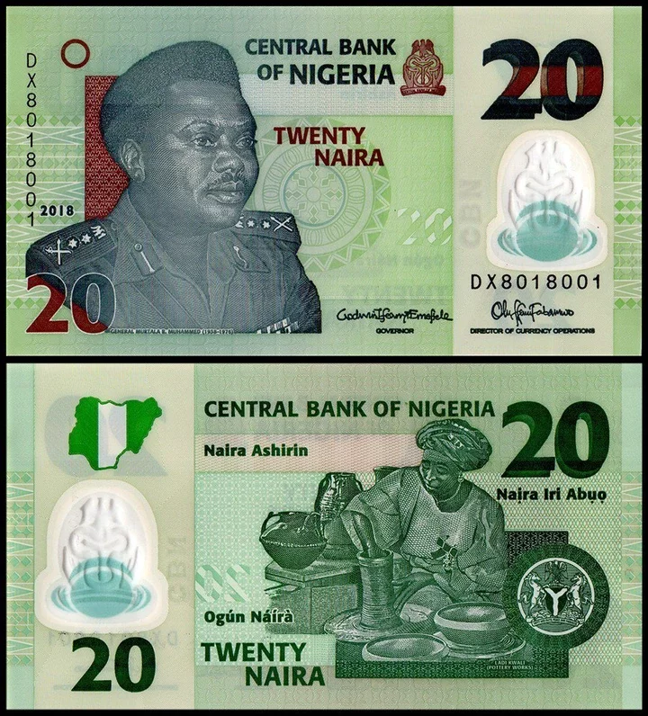 Twenty Naira Note