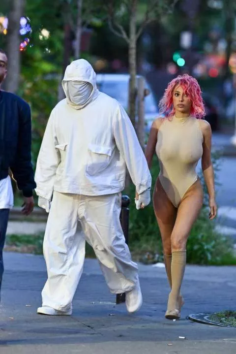 Bianca Censori exposes bum in another risque look in Paris moments after exposing boobs during outing with husband Kanye West