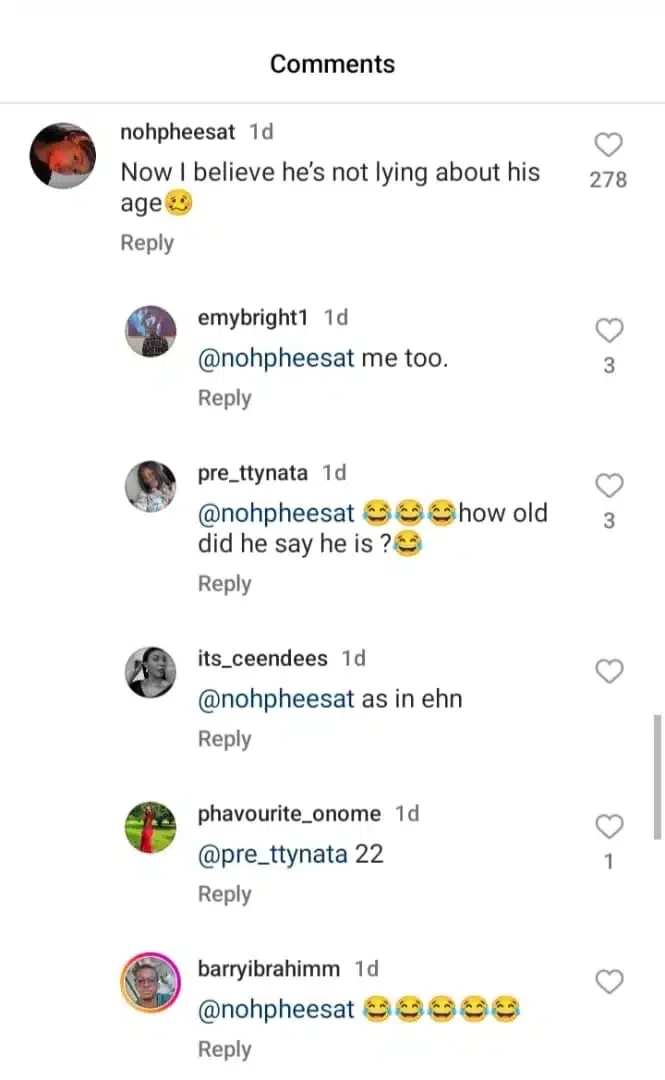 'I don confirm am' - Carter Efe's real age causes buzz online