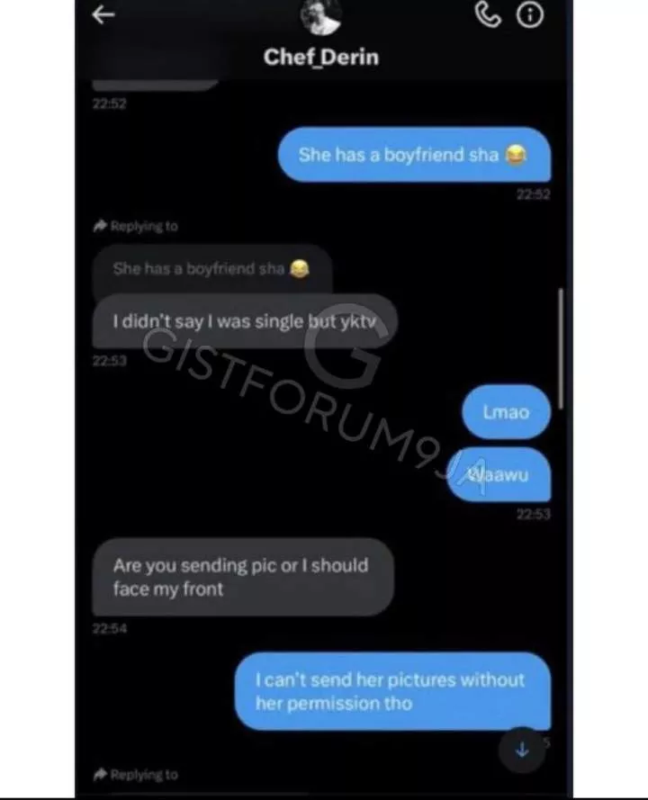 'Sex was terrible, it's just social media props' - Alleged chat of Saskay's boyfriend in lady's DM leaked
