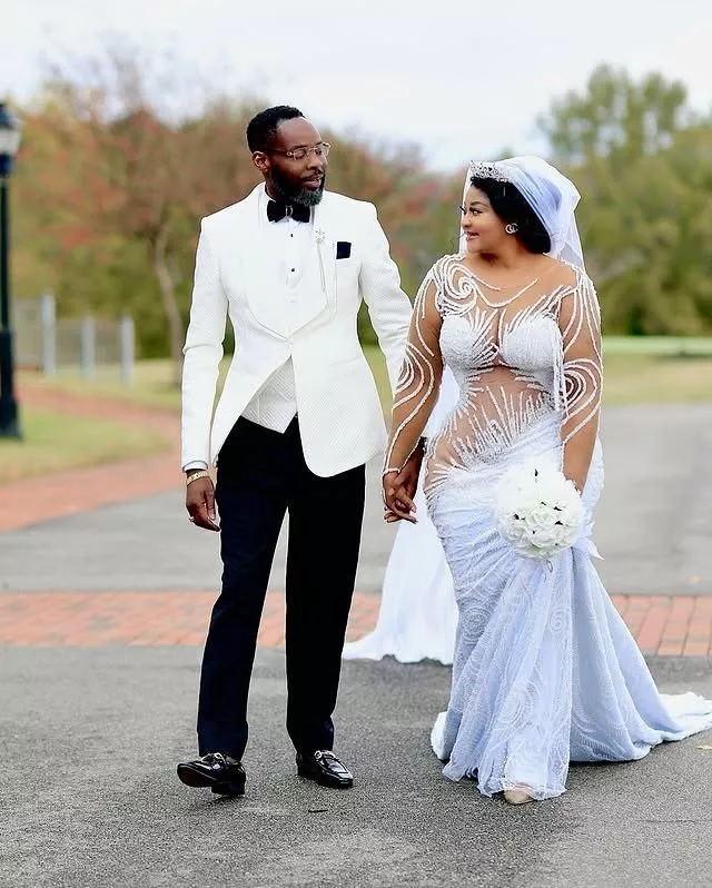 'My first and last wedding' - Omoborty declares as she legally weds partner