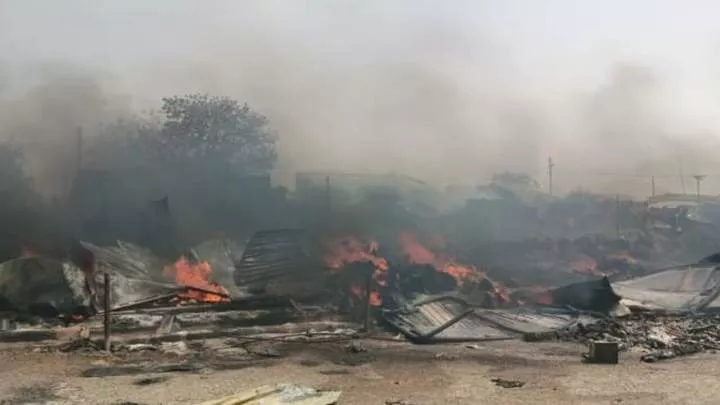 BREAKING: Fire guts NNPCL Tank Farm