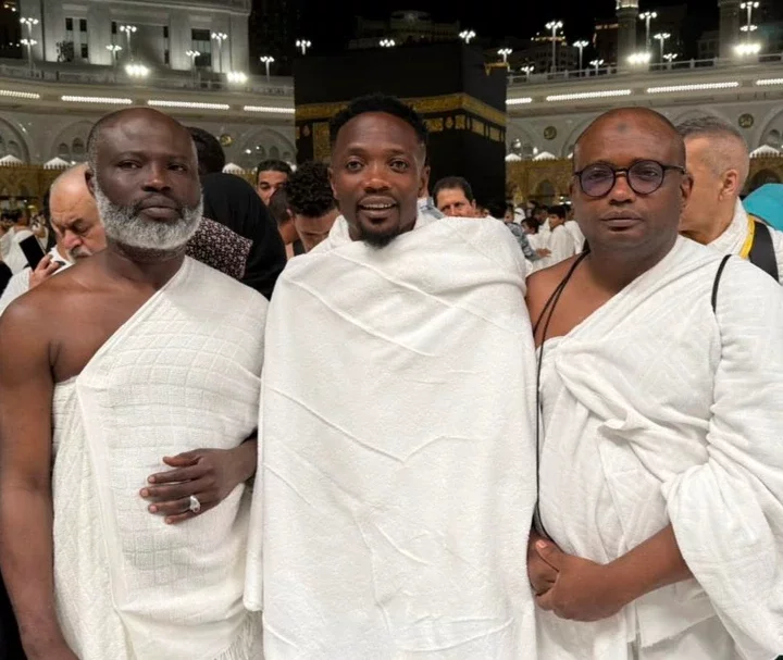 Super Eagles Captain, Ahmed Performs Umrah In Mecca (See Photos)