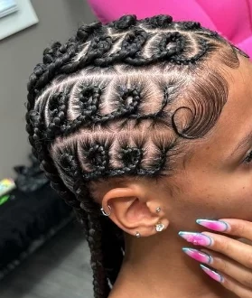 Fascinating Ghana braids hairstyles that stands out.