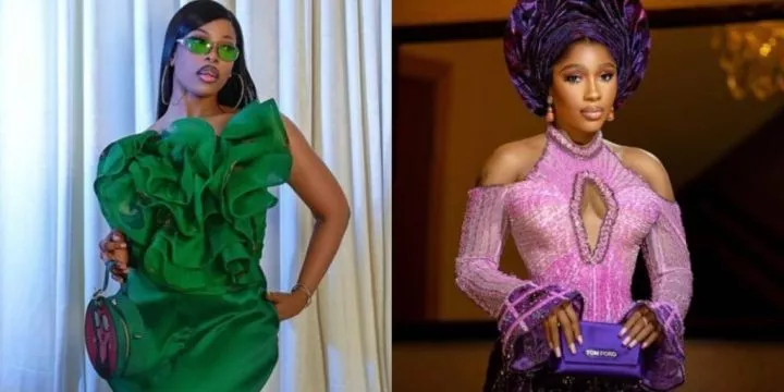 Buzz as Tacha reacts heartily to Mercy Eke's post