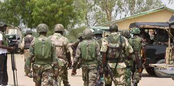 Men of the Nigerian Army. [Nigeria Info]