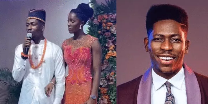Viral video of Moses Bliss correcting MC for introducing his wife wrongly trends